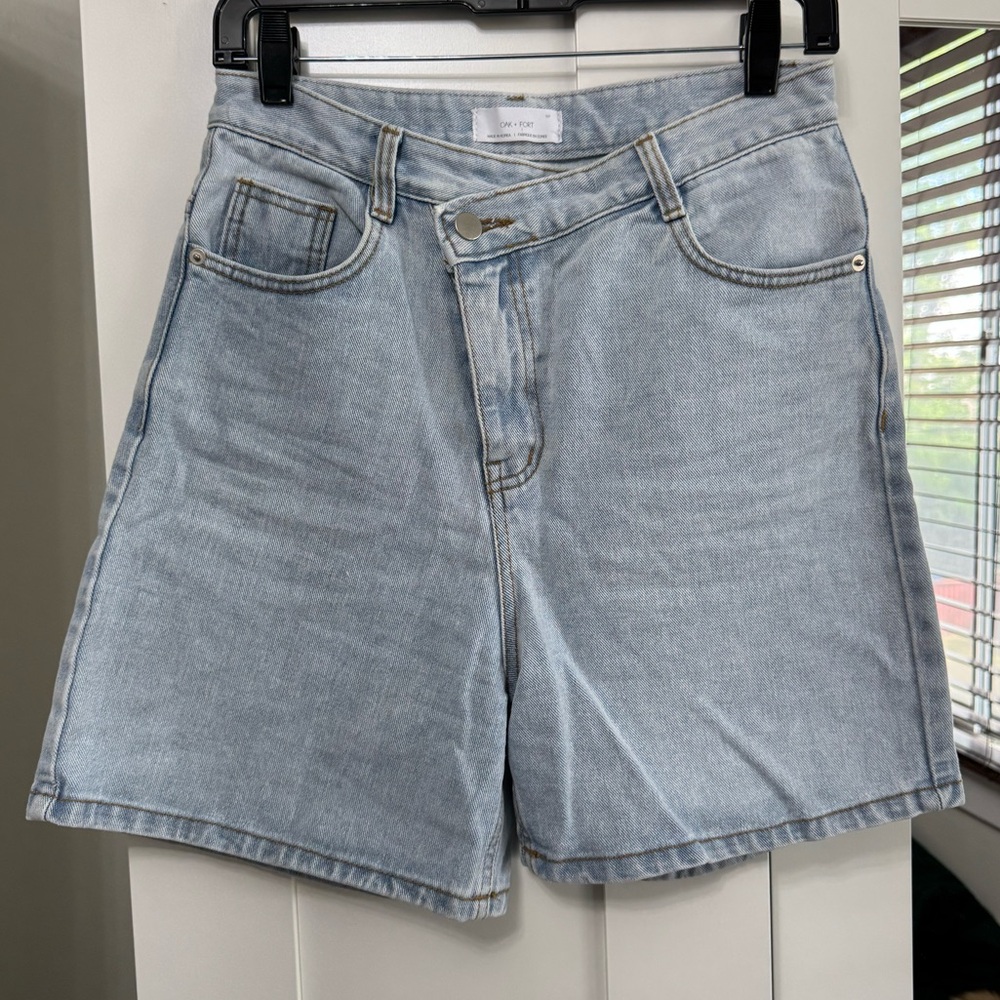 Oak + Fort Denim Crossover Shorts